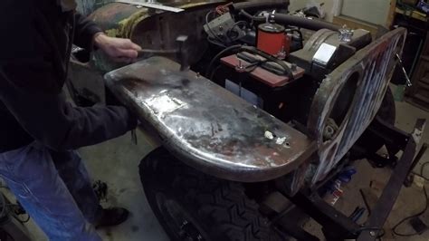 shrink sheet metal with propane torch